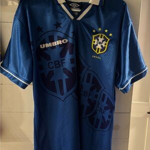 Umbro Vintage Brazil Soccer Jersey Size L
